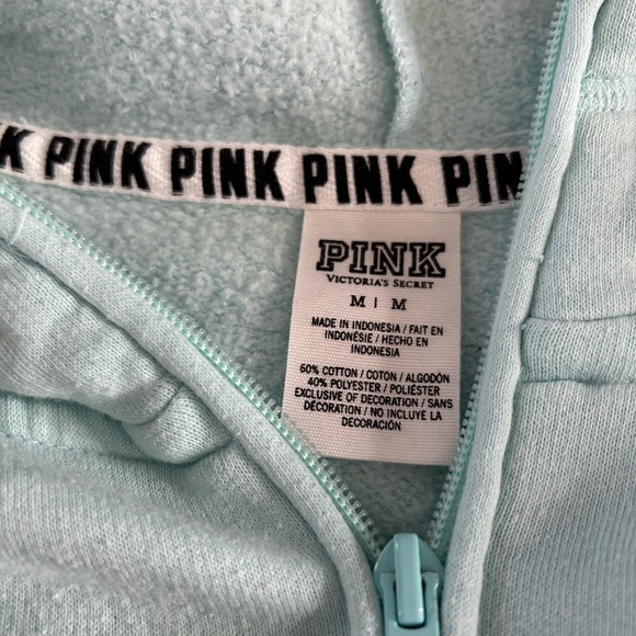 PINK Victoria's Secret Light Blue Hoodie - Picture 4 of 4